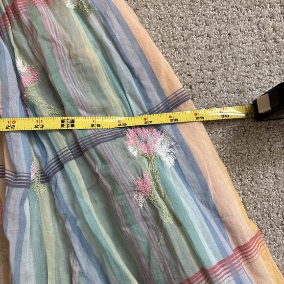 Free People Willow Maxi Dress Multi Pastel Combo Size XS Embroidered Floral - Picture 6 of 10